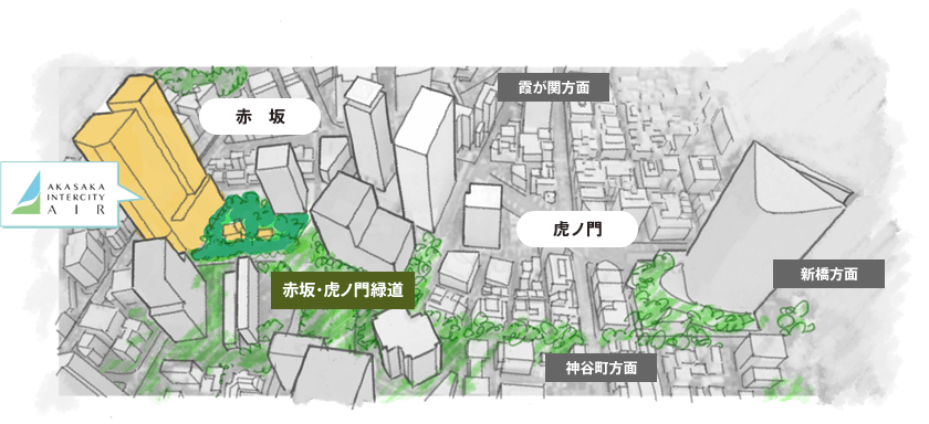 図：赤坂・虎ノ門緑道1